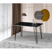 Resim Demontepark 60 x 100 cm Masa Mutfak Masası Yemek Masası Çalışma Masası Siyah 