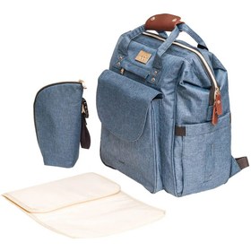 Resim Denise Bebek Bakım Çantası, Çok Cepli, Termal Gözlü, Su Geçirmez, PU Deri Fermuar ve Kulplu 