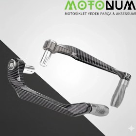 Resim Motonum Falcon Soft 50 Manet Koruma Karbon Desenli-Titanyum DEKORLU-MKM52998 