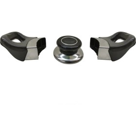 Resim Sultanoğlu Nalburkent Tencere Tava Sahan Kulp Cam Ve Metal Kapak İçin Yasemin Kromajlı Siyah 1 Set 