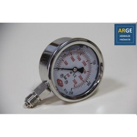 Resim Simga Çap 63 0-250 Bar 1.6 Skl Gliserinli ALTtan Manometre 