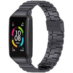 Resim Sones Huawei Kordon 6 / Honor Kordonu 6/7 Mıjobs Bambu Eklem Paslanmaz Çelik Metal Toka Watch Kordon 