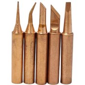 Resim Tt-Technic 937D Uyumlu Bakır Havya Uç Set 5Adet 