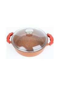 Resim Masterchef Aluminyum Döküm K.yarık Tencere 24 Cm Turuncu 