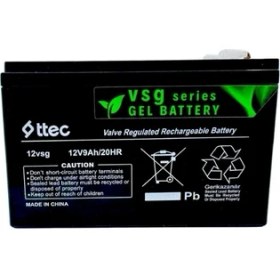 Resim Ttec 12V 9AH Jel Akü – Ev Tipi Alarm Sistemleriyle Uyumlu 