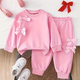 Resim Bebek Kız 2 parça Kıyafet Sevimli Kurdele Üst + Kurdele Pantolon, Dış Mekan için Mükemmel 