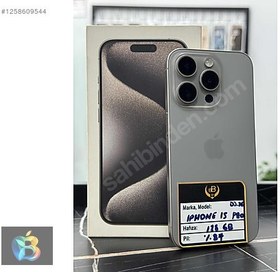 Resim Apple iPhone 15 Pro İkinci El TR | 128 GB | Natürel Titanyum 