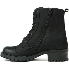 Resim Hammer Jack Hakiki Deri Siyah Yıkama Nubuk Kadın Bot 102 15815-Z Siyah 