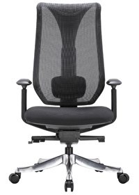 Resim Hunt Mobilya Roha Siyah Kumaş Ofis Makam Koltuğu 