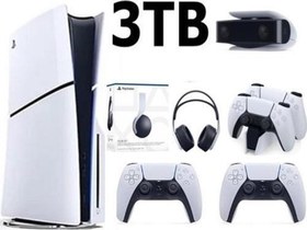 Resim Playstation 5 Slim Cd Edition 3TB +2.Dualsense Kol +Kamera+3D Plus Kulaklık+ Şarj İstasyonu 