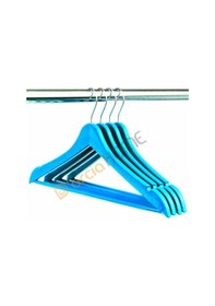 Resim 24'lü Ahşap Görünümlü Plastik Elbise Askısı 