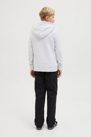 Resim Jack & Jones JJBEAU SWEAT ZIP HOOD JNR GRI Erkek Çocuk Sweatshirt 