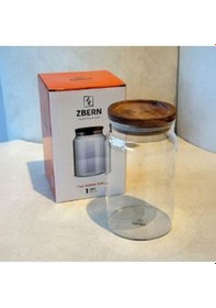 Resim 750 Ml Akasya Kapak Kavanoz Şeffaf 
