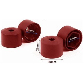 Resim Otozet - Vw Passat Bijon Civata Kapağı Kırmızı Renk 20 Adetli Set 17mm 1k06011739b9 