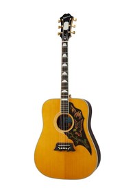 Resim Epiphone Masterbilt Excellente Elektro Akustik Gitar Antique Natural Aged Gloss 