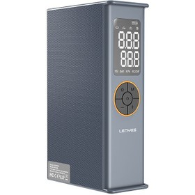 Resim Lenyes LCI205 LED Işıklı Araç Akü Acil Durum Takviye Güç Kaynağı ve Hava Kompresörü 12V 100W 7200mAh - Gri 