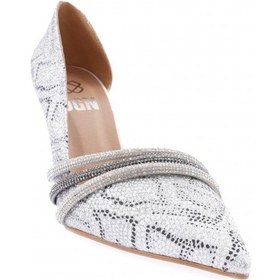 Resim Dgn Ysf-07-23y Kadin Silver Taş Bantli Abiye Ayakkabi YSF-07-1563-R4450 Platin 