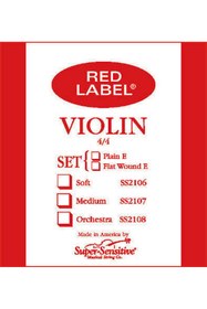 Resim Super Sensitive Red Label E(Mi)-Ball 3/4 Keman Teli 