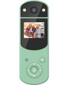 Resim Vkemall Yeşil Dijital Kameralar 1080p, Döner Lens, Ekran Kapalı Kayıt, Dış Mekan Canlı Yayın, Pc Kamerası, 200mah Batarya 