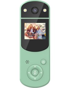 Resim Vkemall Yeşil Dijital Kameralar 1080p, Döner Lens, Ekran Kapalı Kayıt, Dış Mekan Canlı Yayın, Pc Kamerası, 200mah Batarya 