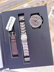 Resim Daniel Klein Çelik Kordon & Deri Kordonlu İç Fonksiyonları Aktif 3 Atm Erkek Kol Saati Bck.10737.k4 