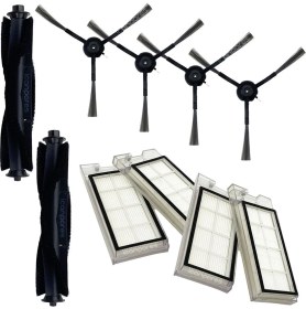 Resim İcanpares Roidmi Uyumlu Eve, Eve Plus Robot Süpürge 10LU Yedek Set (Fırça + Filtre + Yan Fırça) 