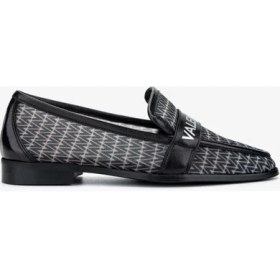 Resim Mario Valentino Kadın Deri & Tekstil Siyah Loafer Ayakkabı 1040 91D2528 Bn Ayk Y25 Black 