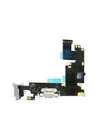 Resim iPhone Uyumlu 6 Plus Şarj Soketi Kulaklık Mikrofon Film Bordu Gri 