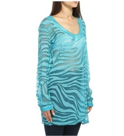 Resim Bulalgiy Kadın Turkuaz Ipek Plaj Tunik - Bga005952 