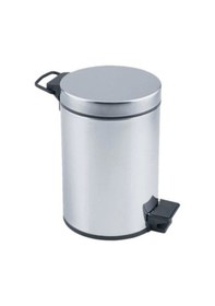 Resim Pedallı 3lt Krom Metal Çöp Kovası 4533 Çok Renkli 