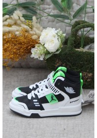 Resim Vojo Generation Siyah Yeşil Bilekli Cırtlı Çocuk Basketbol Ayakkabısı 001 