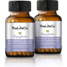 Resim TheLifeCo Happybiota Probiyotik 10 Milyar Mikroorganizma İçeren Gıda x 2 Adet 