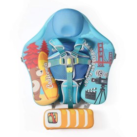 Resim Mambobaby Yüzme Simidi - Sunny Cali, Emniyetli, Gölgelikli ve Ayak Destekli 