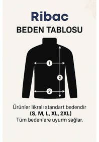 Resim Ribac 5'li Paket Yarım Boğazlı Erkek Kazak Siyah - Beyaz - Gri 