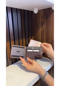 Resim Mft Leather Design Hakiki Deri Mıknatıslı Kartlık Mona 1103 Kahverengi 