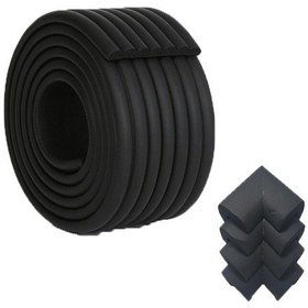 Resim Evokids 2 M Çok Amaçlı Kenar + 4 Adet Köşe Siyah Çok Renkli 