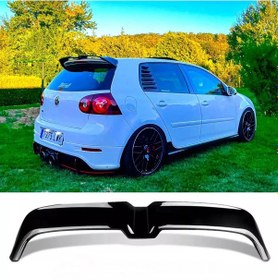 Resim Vw Golf 5 2007-2008-2009 Plastik Parlak Siyah Martı Spoyler 