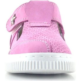 Resim Rakerplus Bheem Hakiki Deri Pembe Cırtlı Yıldız Detaylı Bebek Sandalet Pembe 