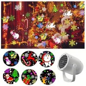 Resim Cloud011 1 Adet Usb Kablo Yeni Noel Baba Projeksiyon Işığı Dönen Atmosfer Lambası Parti 