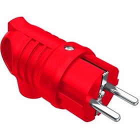Resim Bemis Kauçuk Kulplu Eğik Fiş Kırmızı 