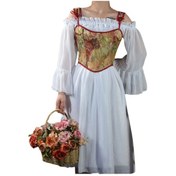 Resim Gulirifei Kadın Y2k Camiş Çiçek Büstiyer Korse Balık Kemikli Streetwear Black S 