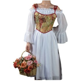 Resim Gulirifei Kadın Y2k Camiş Çiçek Büstiyer Korse Balık Kemikli Streetwear Black M 