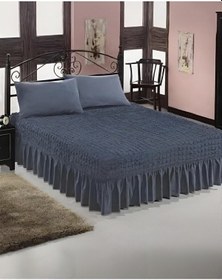 Resim StarMall Bürümcük Etekli Çarşaf Yatak Örtüsü Lastikli 1 Adet Antarsit 