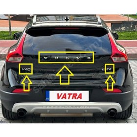 Resim V40 Cross Country 1.6 T4 Premium 2013-2015 Uyumlu Volvo-t4 Ve V40 Bagaj Yazısı Seti 