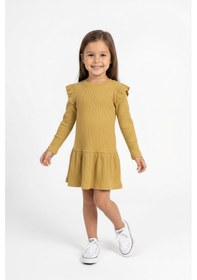 Resim Miababy Modal Elbise Fırfırlı Sarı 