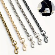 Resim Altı renk seçeneğiyle çanta zinciri haline getirilmiş 9mm alüminyum bükülmüş zincir parçası. Metal tokalı DIY cüzdan yapım zincir aksesuarları, DIY Cüzdan Yapımı 
