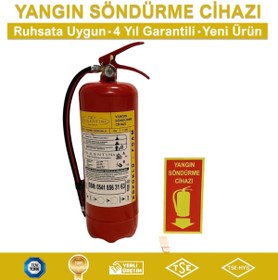 Resim VALLENTİNA 6 KG KÖPÜKLÜ YANGIN SÖNDÜRME CİHAZI RUHSATA UYGUN(LEVHA-ASKI APARATLI) 