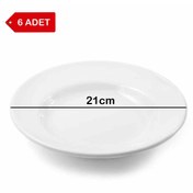 Resim Avangart Mutfak 6 ADET - 21cm Melamin Çukur Tabak, Düğün Salonu, Oteller, Lokanta, Organizasyon, Okul, Sulu Yemek 