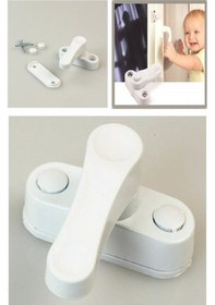 Resim 5 Adet Pvc Kapı Pencere Emniyet Kilidi Pimapen Düğmeli Kilit Bebe 