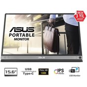 Resim Asus 15.6" MB16AC ZenScreen 5ms Full HD USB Tip-C IPS Taşınabilir Monitör 